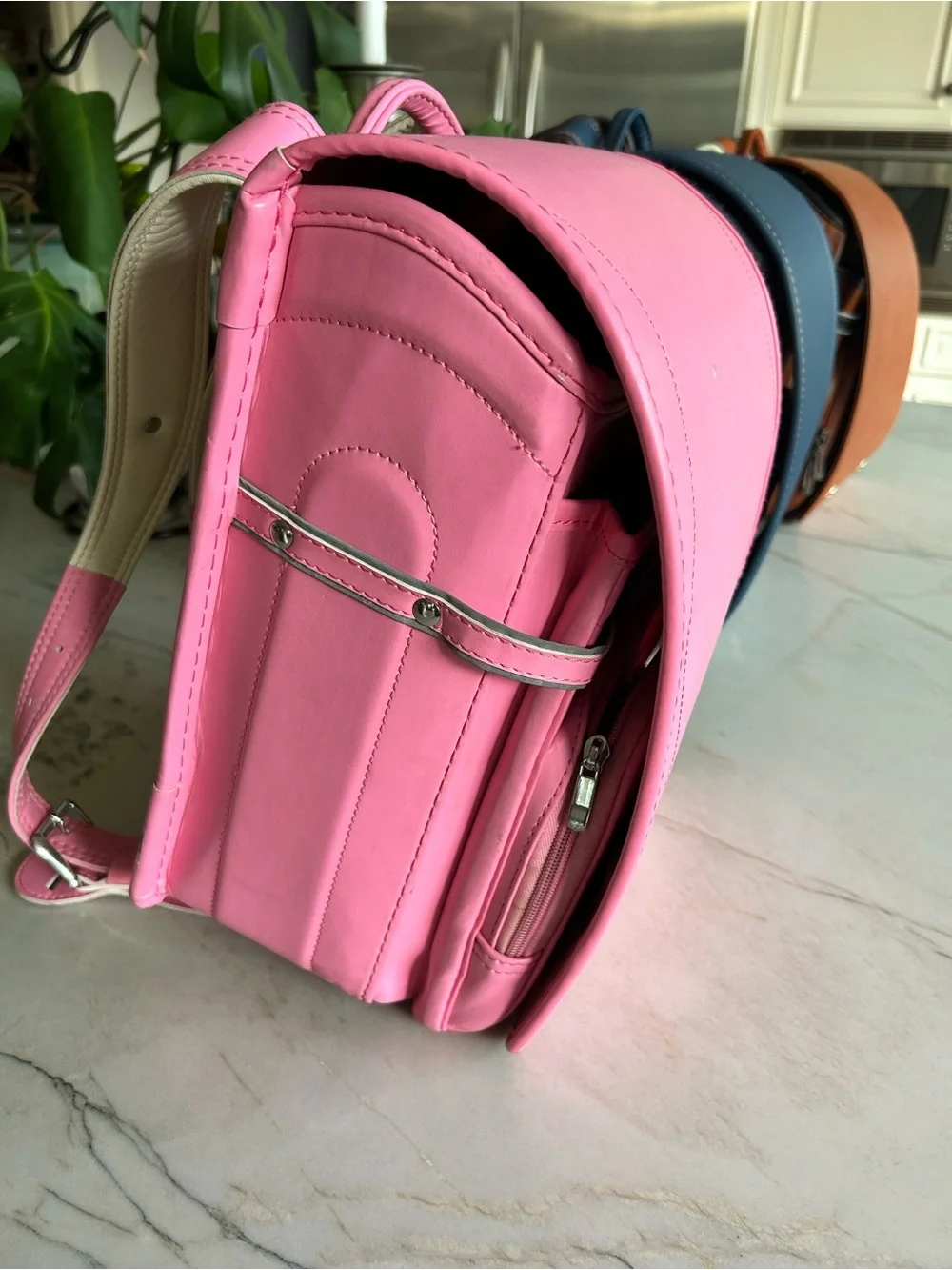 Japanese Randoseru Backpack Pink Kawaii School Bag Heart Accent Harajuku